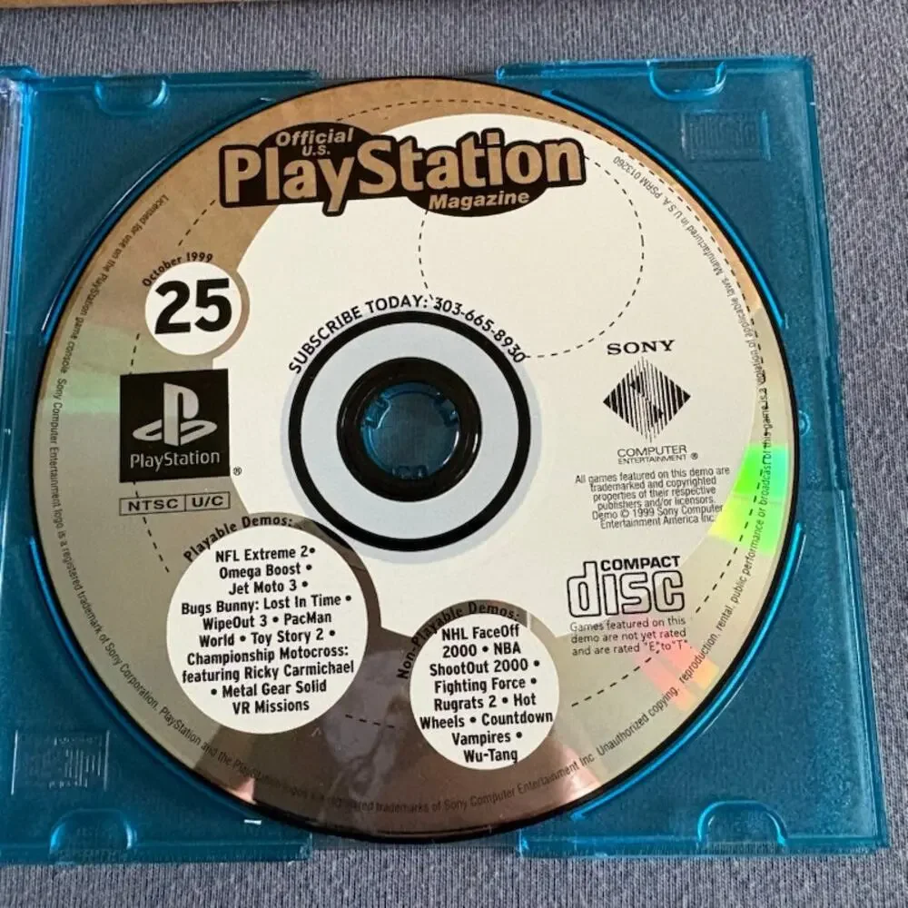 Playstation Magazine Demo 4 Disc Lot Issues 25 26 27 30 1999/2000